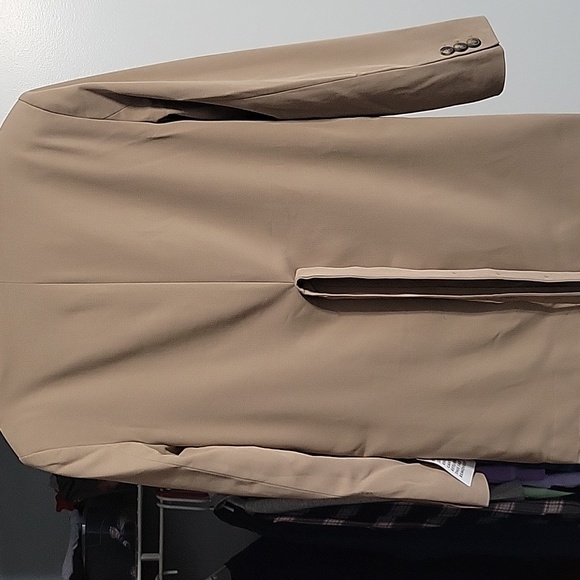 Topshop Belted Jacket Long Blazer Size 2 Tan Khaki Jacket Women's - Picture 11 of 13